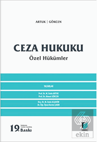 Ceza Hukuku Özel Hükümler