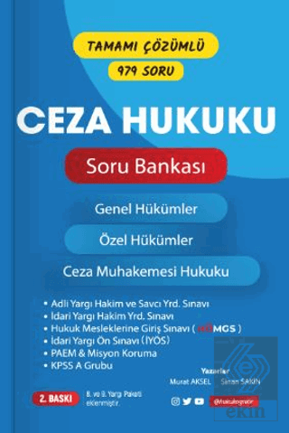 Ceza Hukuku Soru Bankası