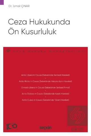 Ceza Hukukunda Ön Kusurluluk