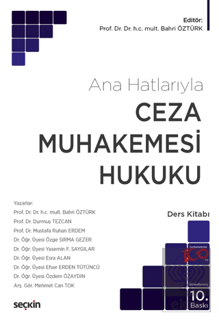 Ceza Muhakemesi Hukuku Ana Hatlarıyla Ders Kitabı