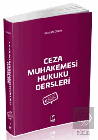 Ceza Muhakemesi Hukuku Dersleri