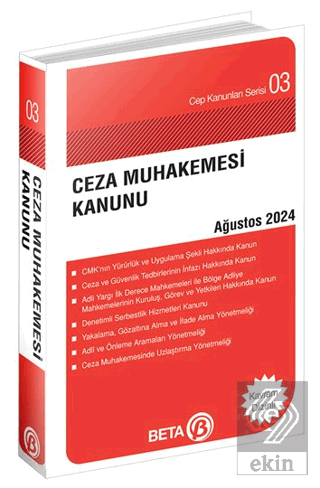 Ceza Muhakemesi Kanunu - Ağustos 2024