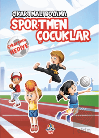 Çıkartmalı Boyama - Sportmen Çocuklar