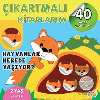 Çıkartmalı Kitaplarım - Hayvanlar Nerede Yaşıyor?