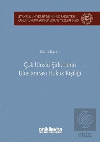 Çok Uluslu Şirketlerin Uluslararası Hukuk Kişiliği