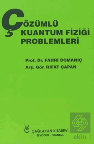 Çözümlü Kuantum Fiziği Problemleri