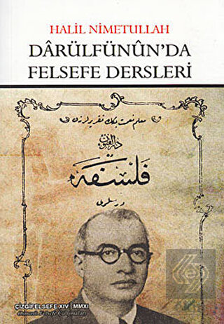 Darülfünun\'da Felsefe Dersleri