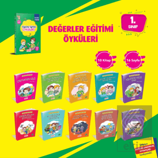 Değerler Eğitim Seti (10 Kitap + Değerlendirme Tes