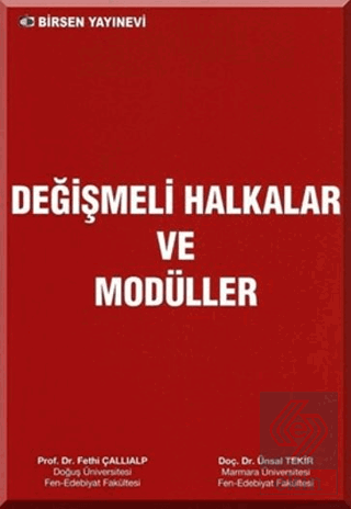 Değişmeli Halkalar ve Modüller