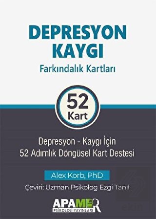 Depresyon Kaygı Farkındalık Kartları 52 Kart