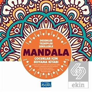 Desenler Tezhipler Şekillerle Mandala - Turuncu Ki