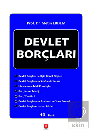 Devlet Borçları Metin Erdem