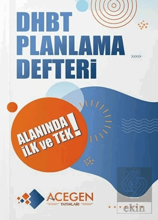 ACEGEN Yayınları DHBT Planlama Defteri