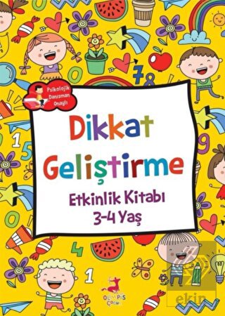 Dikkat Geliştirme - Etkinlik Kitabı (3-4 Yaş)