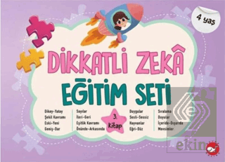 Dikkatli Zeka Eğitim Seti 3. Kitap (4 Yaş)