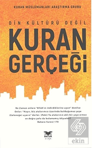 Din Kültürü Değil Kuran Gerçeği