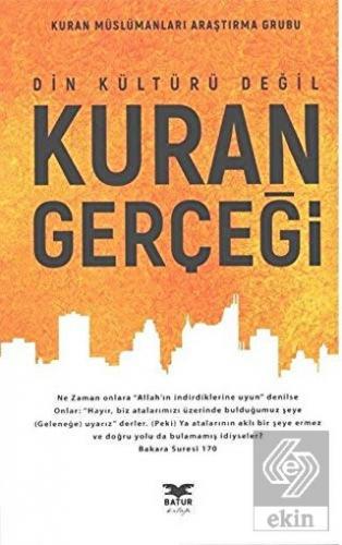 Din Kültürü Değil Kuran Gerçeği