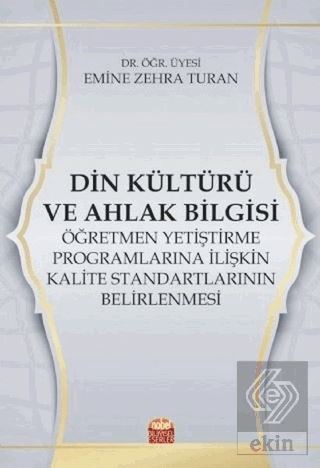 Din Kültürü ve Ahlak Bilgisi Öğretmen Yetiştirme P