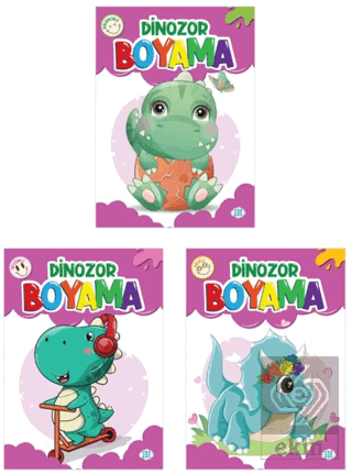 Dinozor Boyama Seti (3 Kitap)