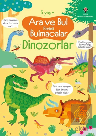 Ara ve Bul Resimli Bulmacalar Dinozorlar