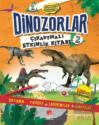 Dinozorlar Çıkartmalı Etkinlik Kitabı 2