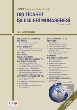 Dış Ticaret İşlemleri Muhasebesi