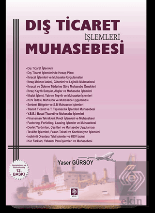 Dış Ticaret Muhasebesi 12.Baskı