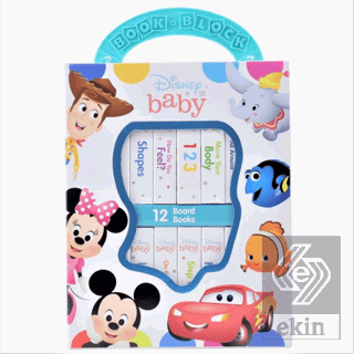 Disney Baby: My First Library 12 Board Book Set- Mickey Mouse, Minnie,