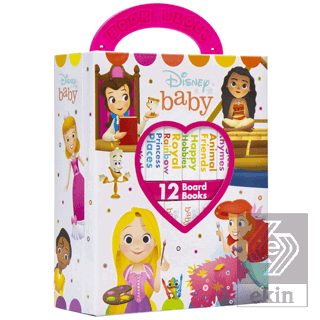 Disney Baby: My First Library Board Book Block 12 Book Set- Princess C