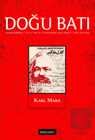 Doğu Batı Düşünce Dergisi Sayı: 55 Karl Marx