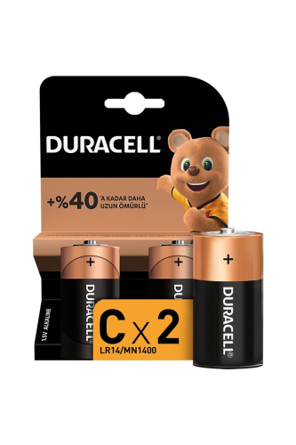 Duracell C Boy Pil 2 Li Blister LR14/MN1400