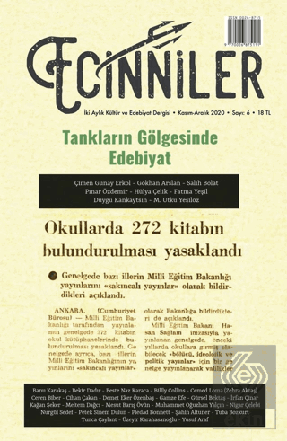 Ecinniler: İki Aylık Kültür ve Edebiyat Dergisi Sayı: 6 Tankların Gölg