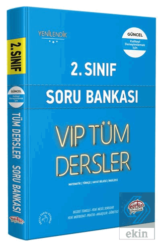 Editör 2. Sınıf LGS VİP Tüm Dersler Soru Bankası