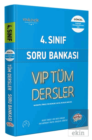 Editör 4. Sınıf LGS VİP Tüm Dersler Soru Bankası