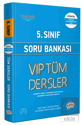 Editör 5. Sınıf LGS VİP Tüm Dersler Soru Bankası