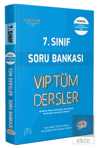 Editör 7. Sınıf LGS VİP Tüm Dersler Soru Bankası