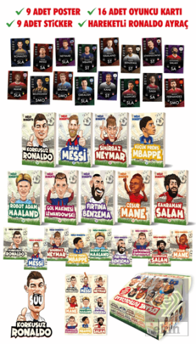 Efsane Futbolcular Kutulu Set (9 Kitap Takım)