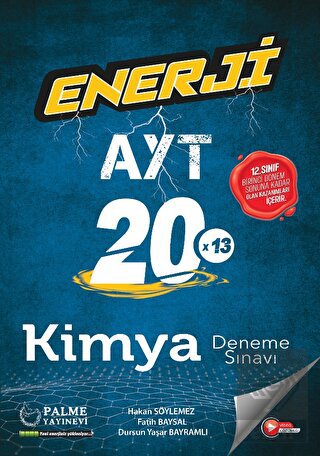 Enerji AYT Kimya 20 Deneme Sınavı