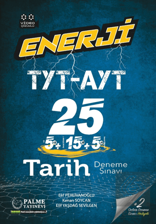 Enerji Tyt-Ayt Tarih 25 Deneme Sınavı