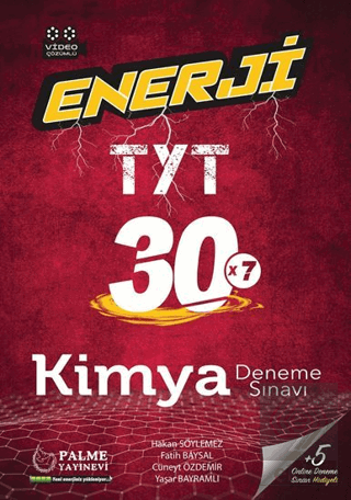 Enerji TYT Kimya 30 Deneme Sınavı