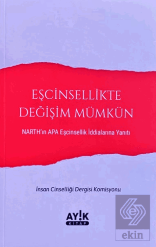 Eşcinsellikte Değişim Mümkün