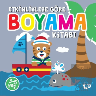 Etkinliklere Göre Boyama Kitabı - Gri