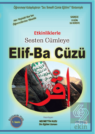 Etkinliklerle Sesten Cümleye Elif-Ba Cüzü