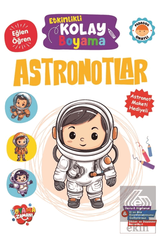 Etkinlikli Kolay Boyama – Astronotlar