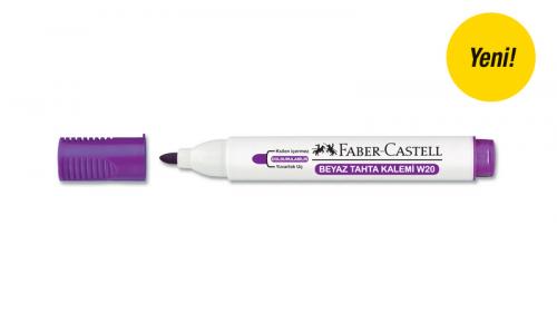 Faber-Castell W20 Beyaz Tahta Kalemi, Mor