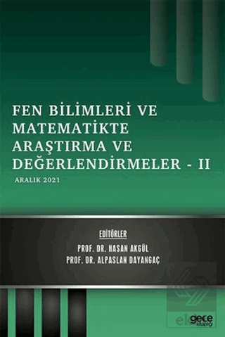 Fen Bilimleri ve Matematikte Araştırma ve Değerlen