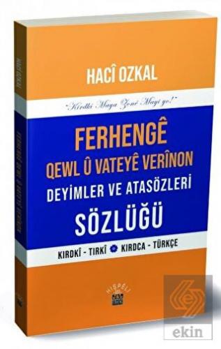 Ferhenge Qewl U Vateye Verinon Deyimler ve Atasözl