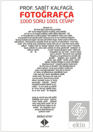 Fotoğrafça 1000 Soru 1001 Cevap