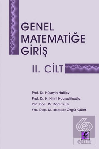 Genel Matematiğe Giriş 2. Cilt