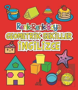 Geometrik Şekiller İngilizce - Renk Renk Boya